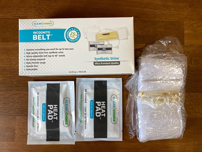 clear choice incognito belt box, 2 heat pads